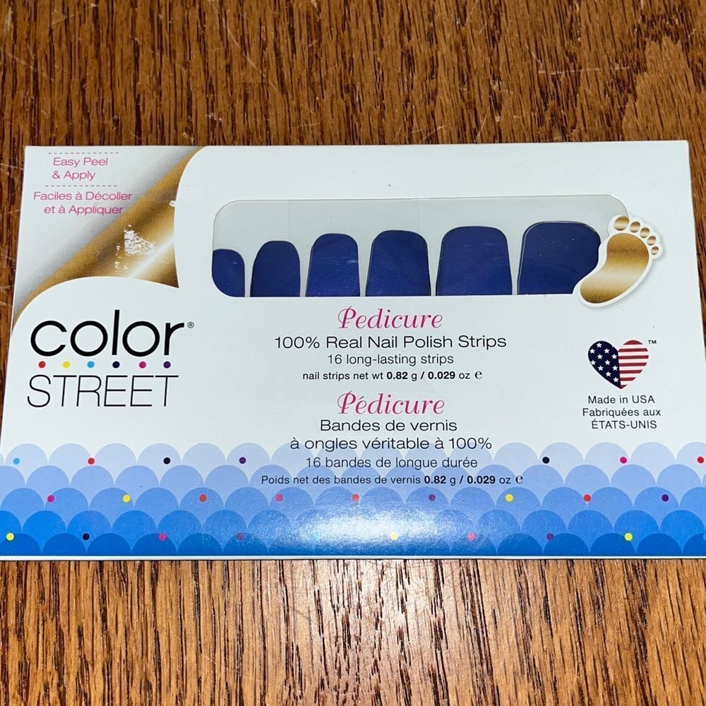 color street nails Evening Sky pedicure